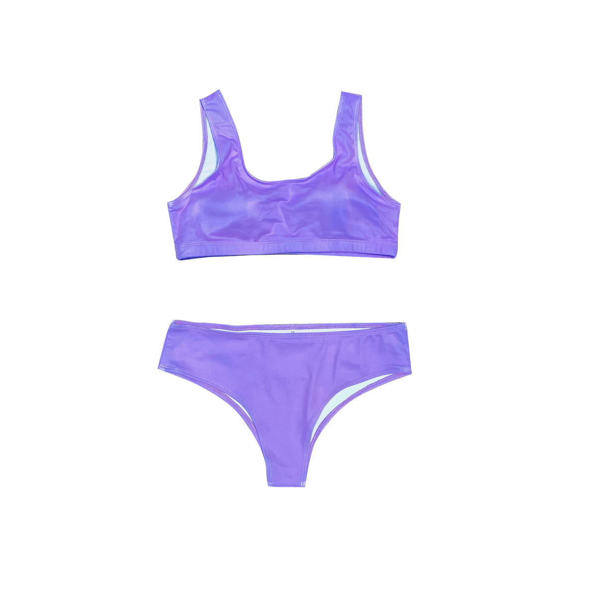 Islandhaze® color changing high waisted bikini -Pink to purple