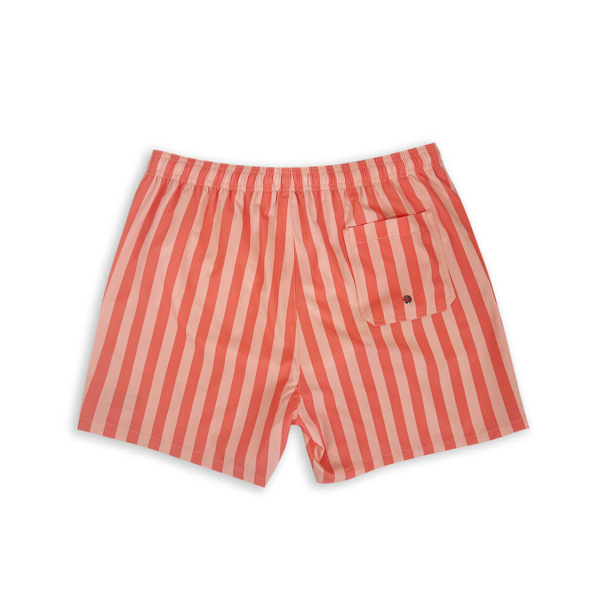 Men's Striped Shorts 5" Swim Trunks-Red