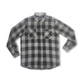 Vintage Washed Flannel Shirt Black
