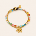 Handcrafted Nepalese Elephant Stone Bead Bracelet