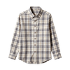 Men's Pure Cotton Double-Brushed Plaid Shirt