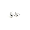 Chunky Gold Teardrop Bean Huggie Stud Earrings