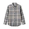 Men's Brushed Cotton Plaid Long-Sleeve Shirt