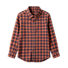 Men's Pure Cotton Double-Brushed Plaid Shir
