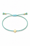 Adjustable Braided Cross Friendship Cord Bracelet