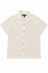 Men's Coastal Short Sleeve Linen Blended Textured Shirt - Sardinia