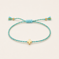 Adjustable Braided Cross Friendship Cord Bracelet
