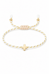 Adjustable Braided Cross Friendship Cord Bracelet
