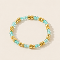 Multi-Color Rice Bead Dangle Ring - Adjustable Sizes 6-9