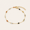 Multi Gemstone Station Jewelry Set - Necklace & Bracelet