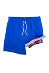 [Wholesale Min USD $350]2 in 1 Stretch Men's Swim Trunks With Compression Liner Gym Shorts INNER WORLD