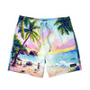 6“ Stretch Printed Volley Shorts-SOLOMON