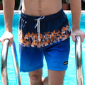 6“ Stretch Printed Volley Shorts-SAO TOME