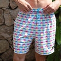 6“ Stretch Printed Volley Shorts-PRASLIN