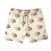 6“ Stretch Printed Volley Shorts-ROTE