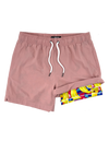 2 in 1 Stretch Men's Swim Trunks With Compression Liner Gym Shorts