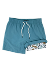 2 in 1 Stretch Men's Swim Trunks With Compression Liner Gym Shorts