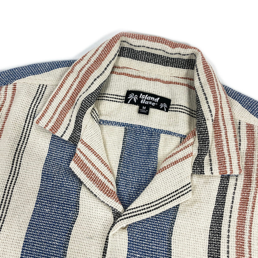 Men's Textured Stripe S/S Woven Shirts (MS724711)