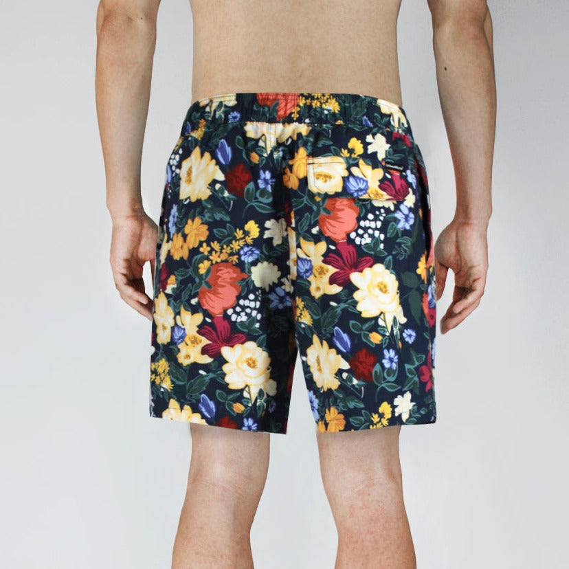 Men's 6'' volley swim shorts-Indie Floral Islandhaze