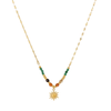 Boho Gold Stainless Steel Sun Pendant Choker