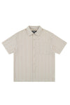 Coastal Embroidered Eyelet Stripe Short Sleeve Shirt