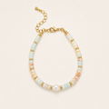 Pearl Pastel Beaded Strand Bracelet