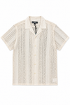 Men's Coastal Short Sleeve Button Down Cotton Shirt - Amilla Fushi