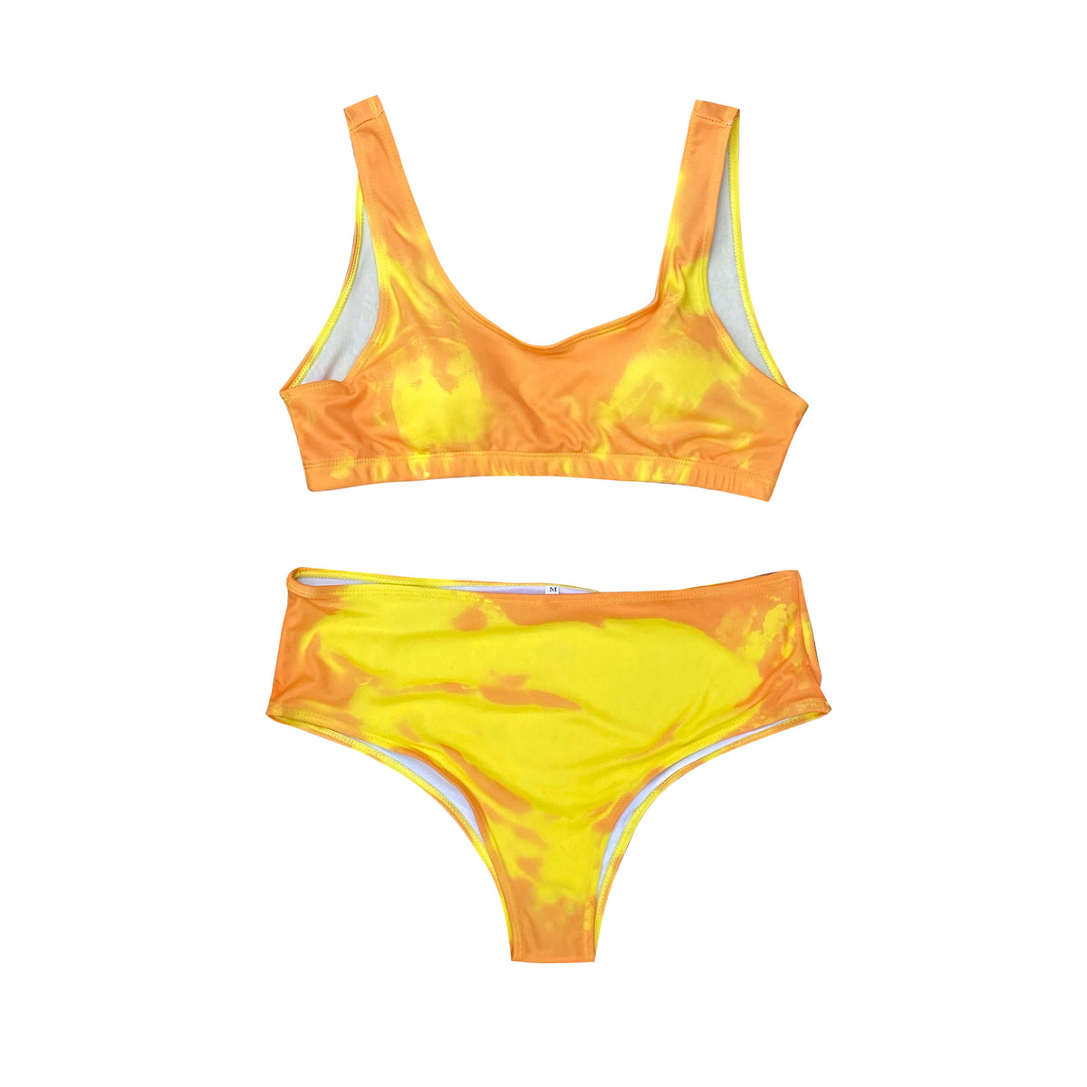 Islandhaze® color changing high waisted bikini -Yellow to orange