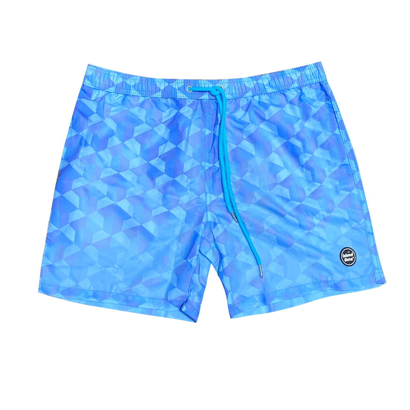Men's inch Color Changing Swim Trunks-GEOMETRIC Islandhaze