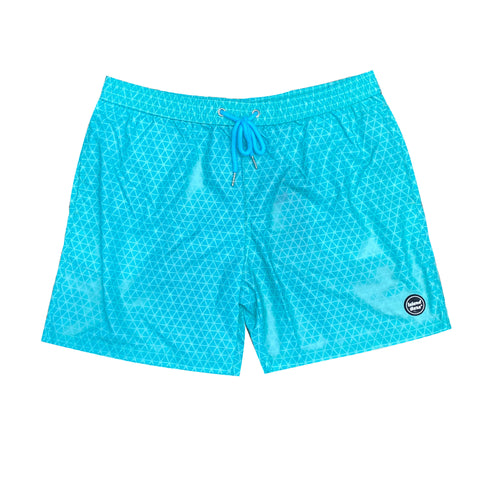 Men's 6 inch Color Changing Swim Trunks-GEOMETRIC RAYS 🔥Summer Sale🔥