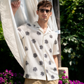 Men's Coastal Short Sleeve Embroidery Shirt - KUDADOO ISLAND