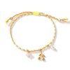 Handmade Boho Woven Cord Shell Charm Bracelet