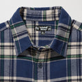 Vintage Washed Flannel Shirt Navy