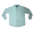 Hawaiian Linen Long Sleeve Shirt Macaron Green