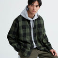 Plaid Performance Flannel Workshirt Olive