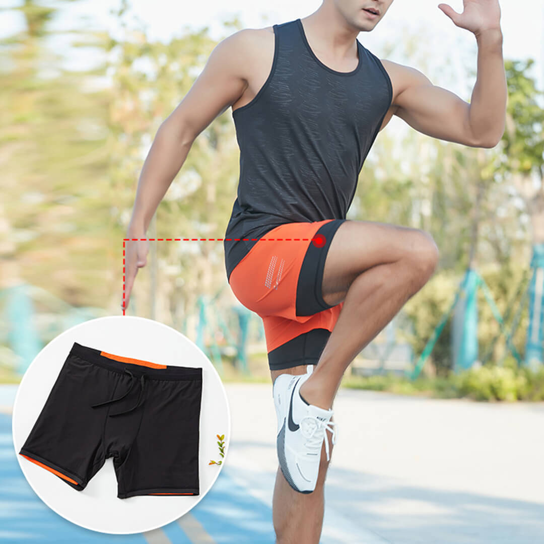 Men's Inch Running Shorts With 2in1 Compression liners (🔥Buy