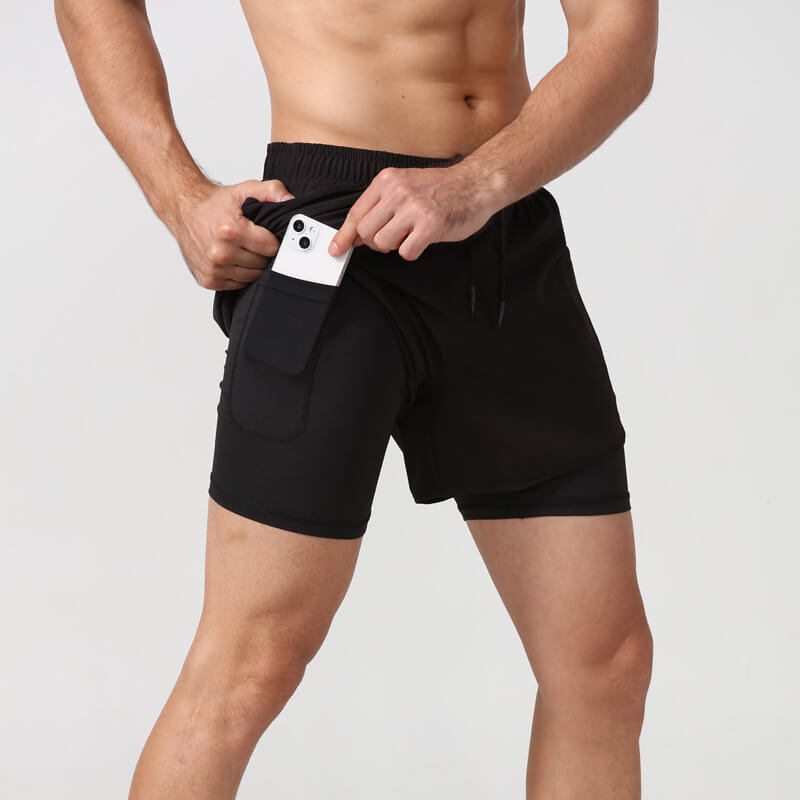 Men's 5 Inch Running Shorts With 2in1 Compression liners (🔥Buy 1 Get 1 Free)