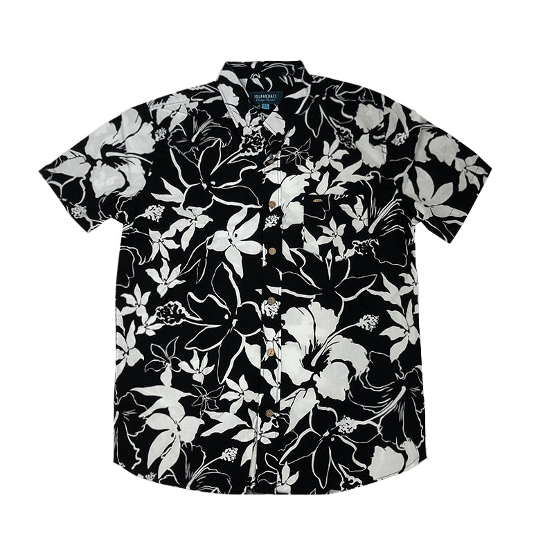 Hawaiian Shirt Black Tropical Shirt